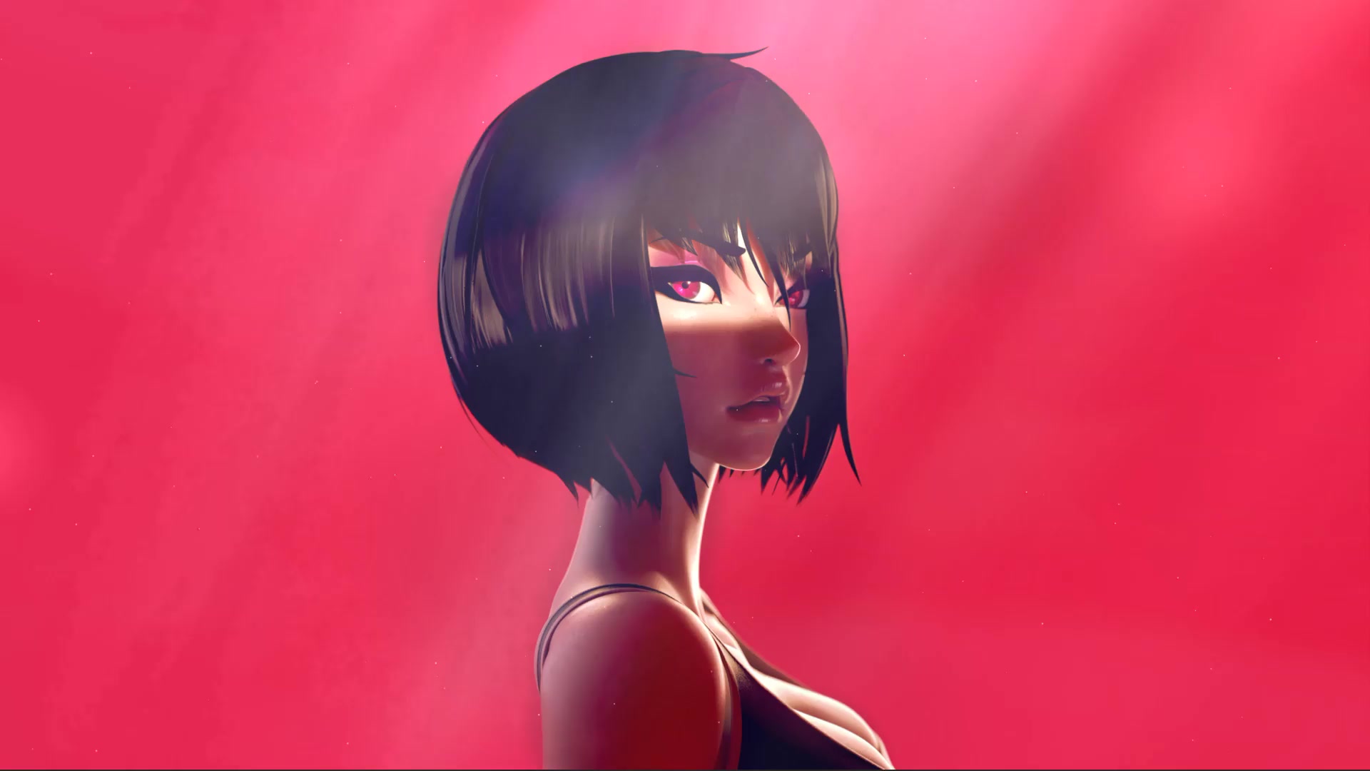 Black Hair Shortie women Live Wallpaper