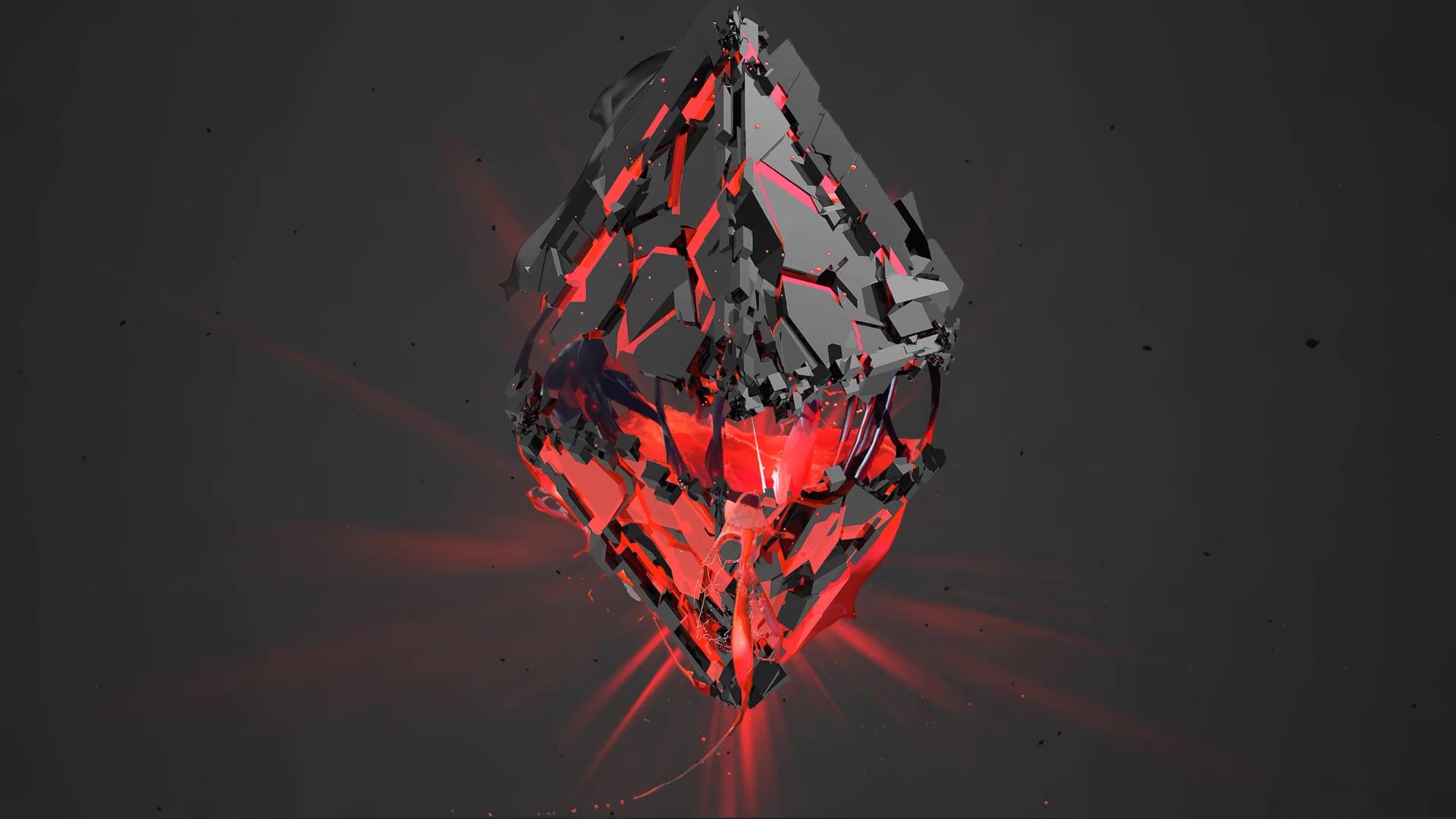 Broken Heart Red Dark Live Wallpaper