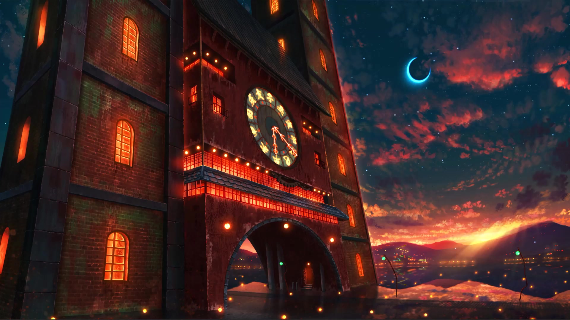 The Dayanke Street Clock Tower Live Wallpaper