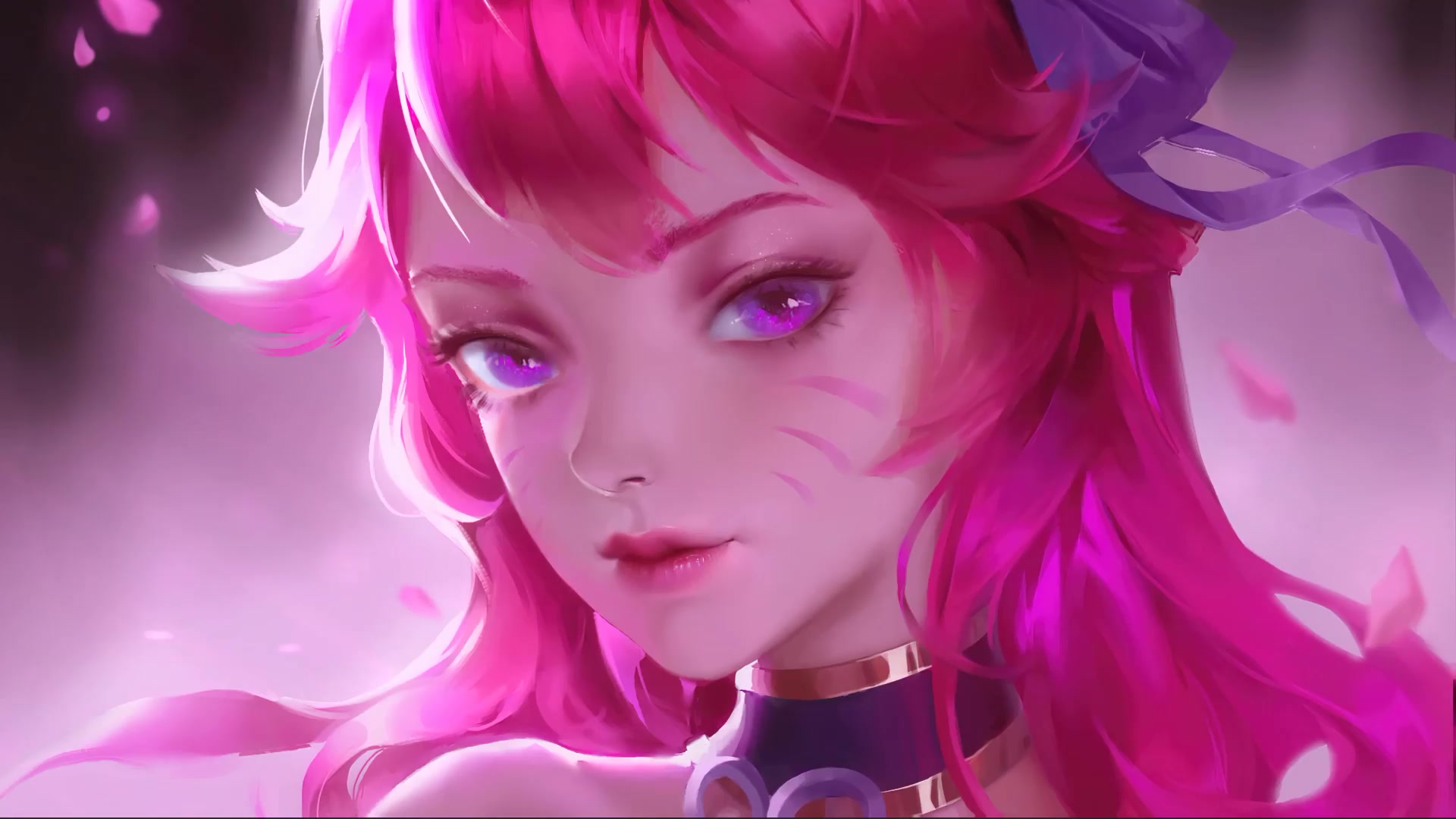 Lol Ahri Spirit Blossom Girl Live Wallpaper