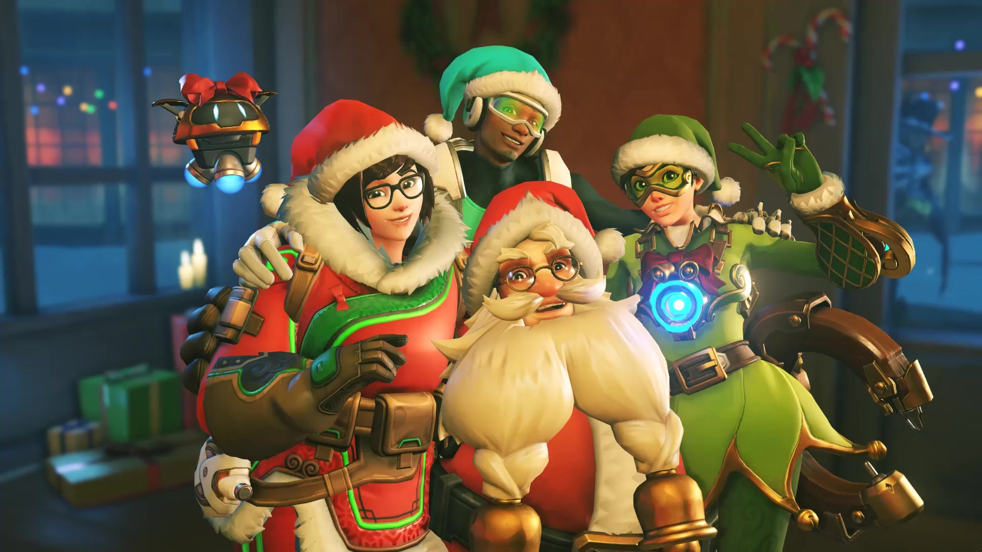 Overwatch Merry Christmas Live Wallpaper