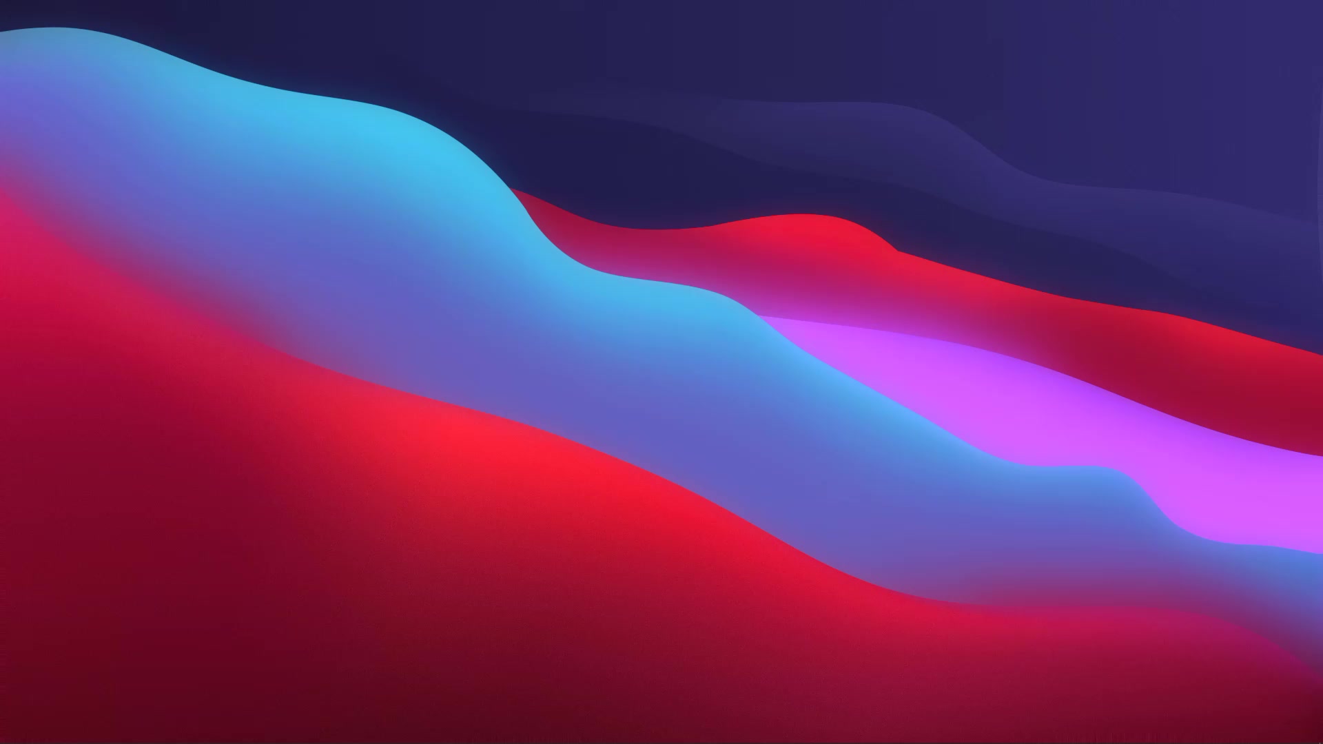 MacOS Big Sur Vector Wave Dark Live Wallpaper