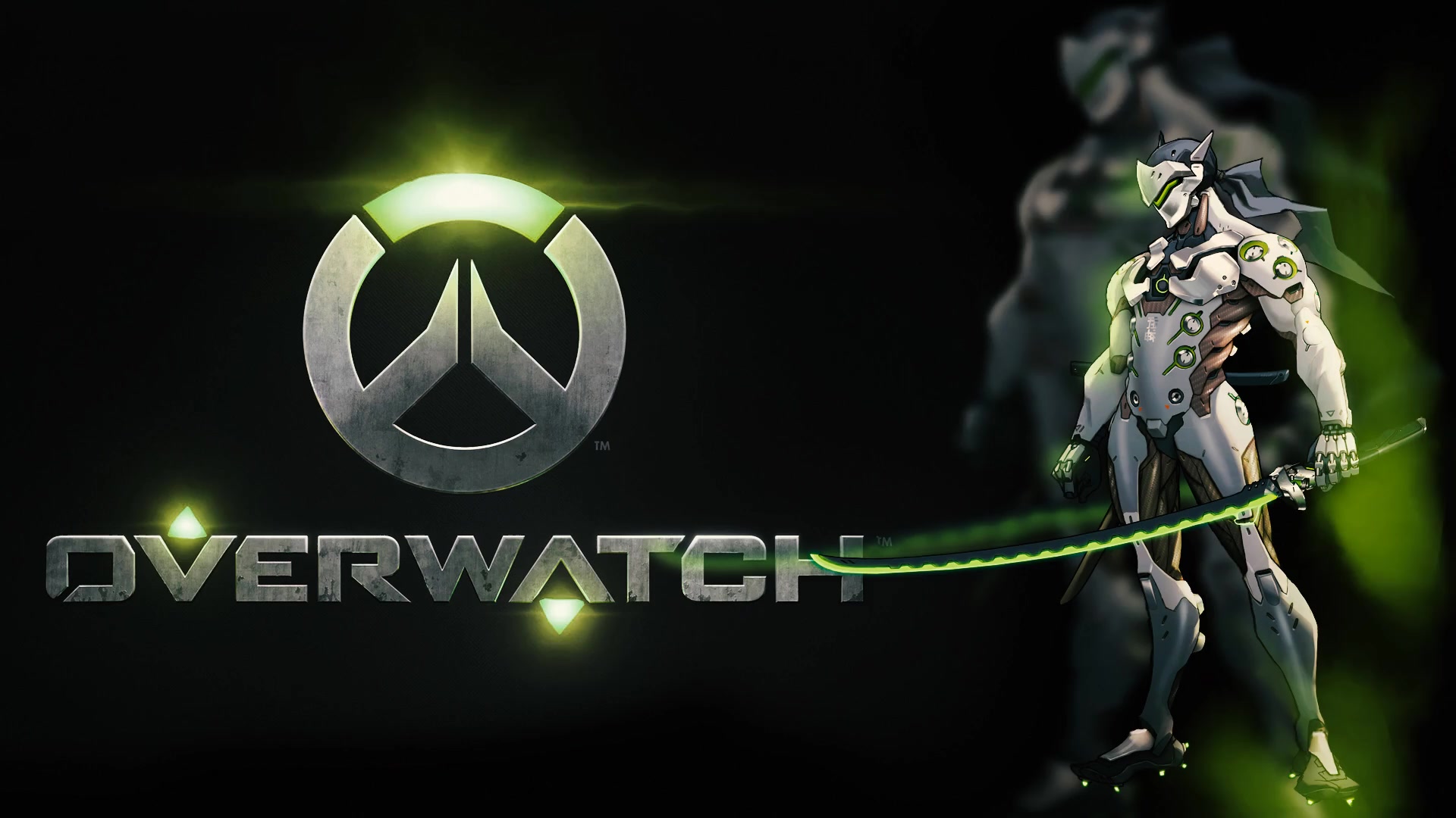 Genji Overwatch Green Smoke Live Wallpaper