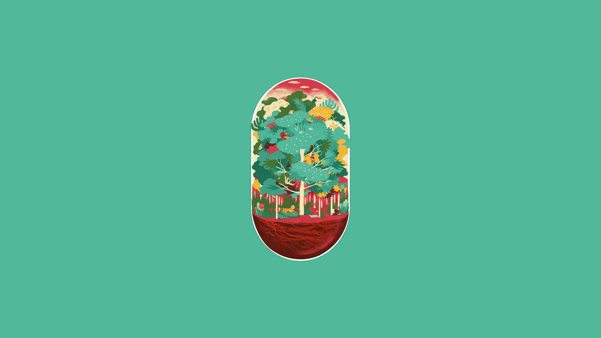 Jungle Capsule Minimalism Live Wallpaper
