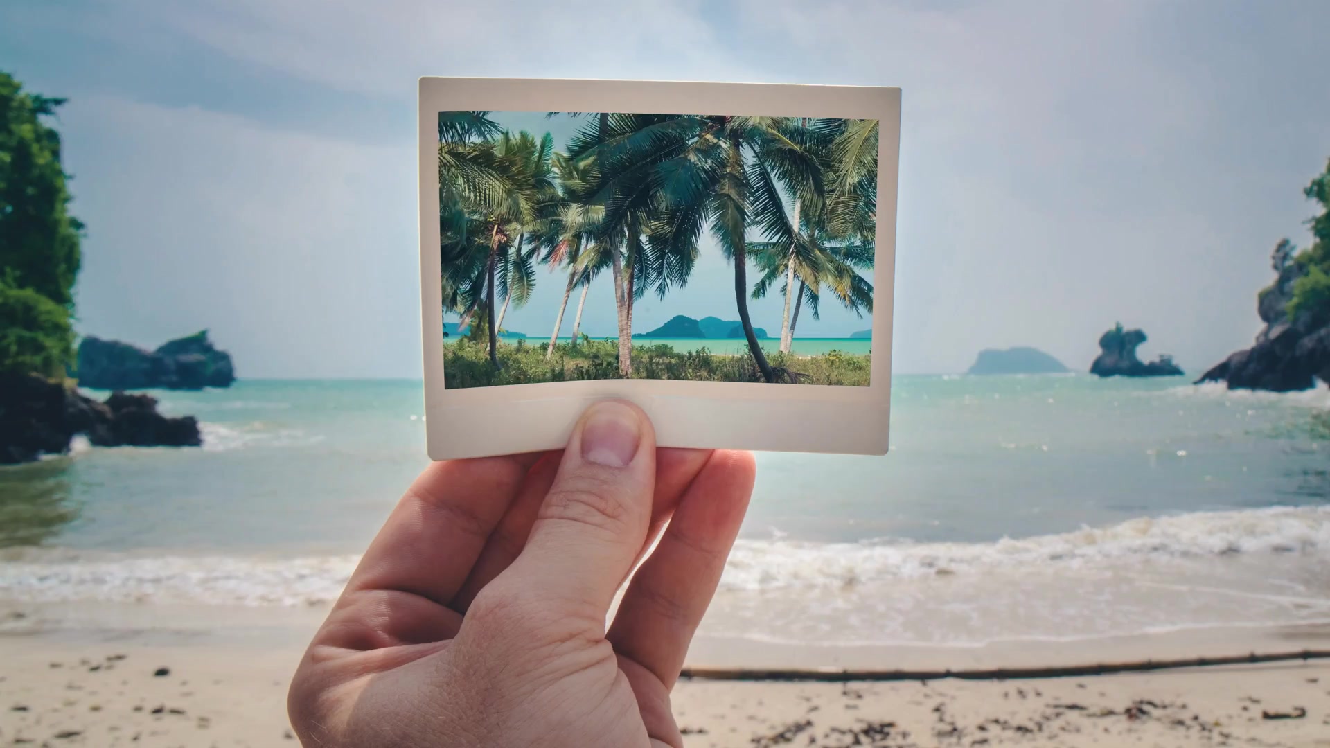 Beach Polaroid Live Wallpaper
