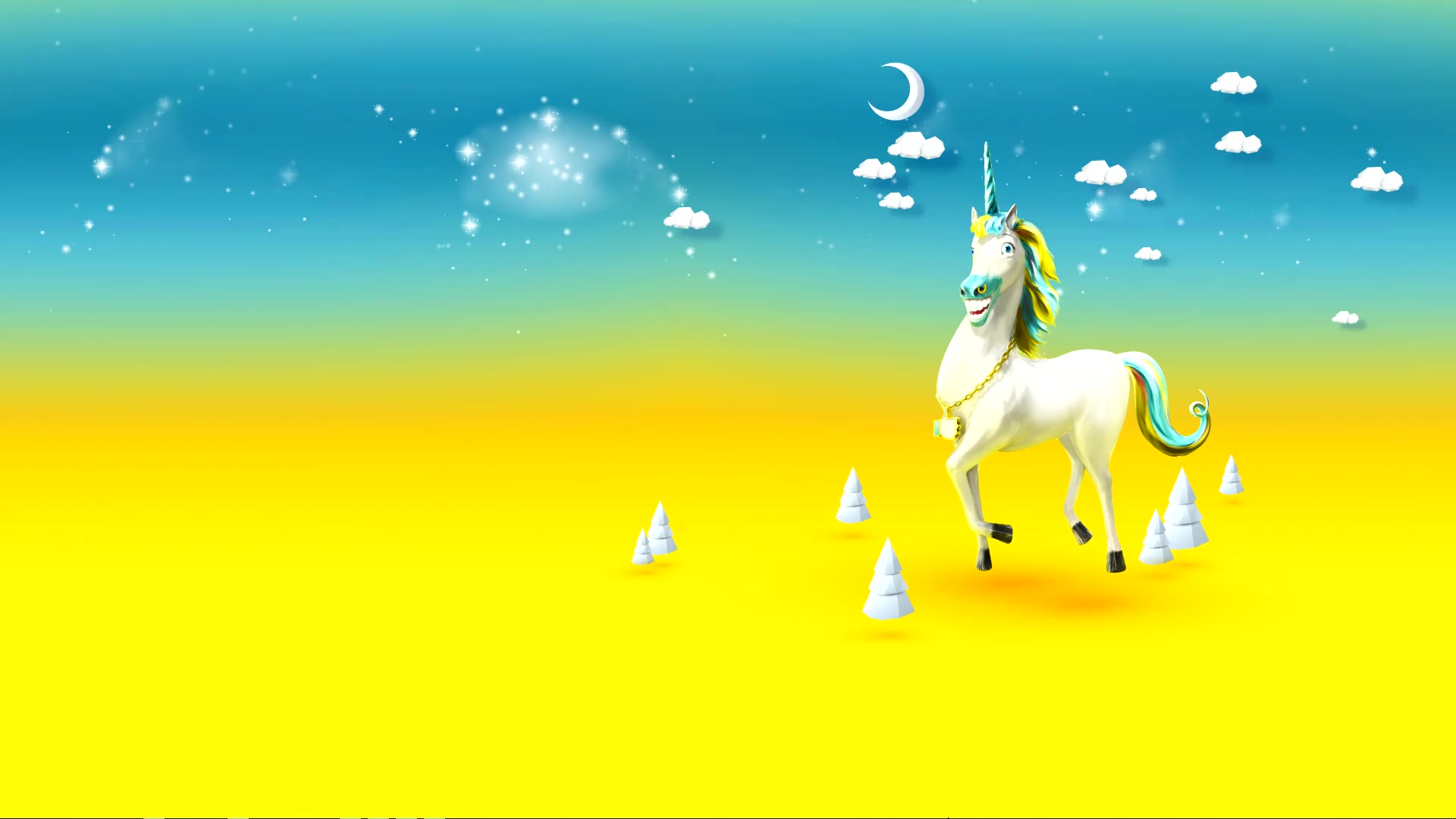 Happy Unicorn Live Wallpaper