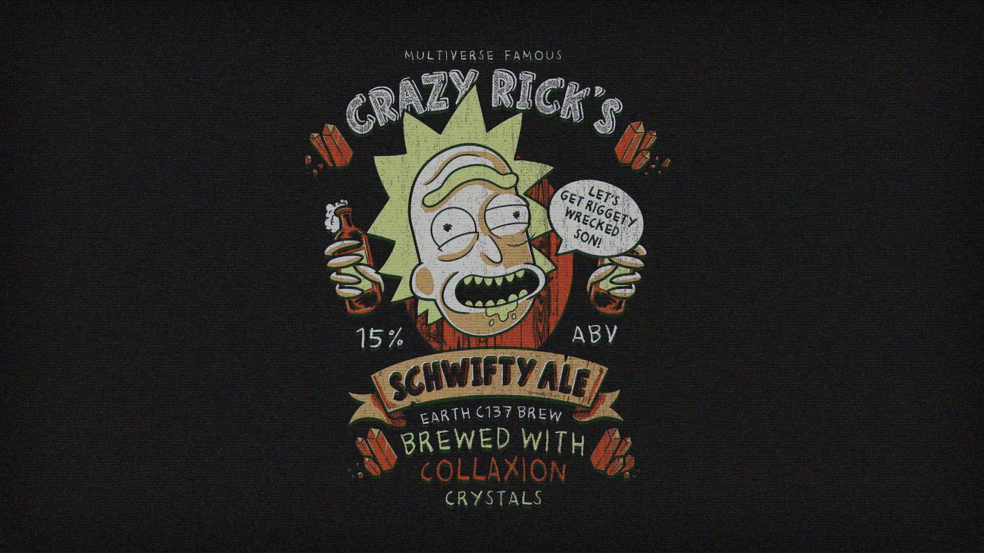 Crazy Ricks Schwifty Ale Live Wallpaper