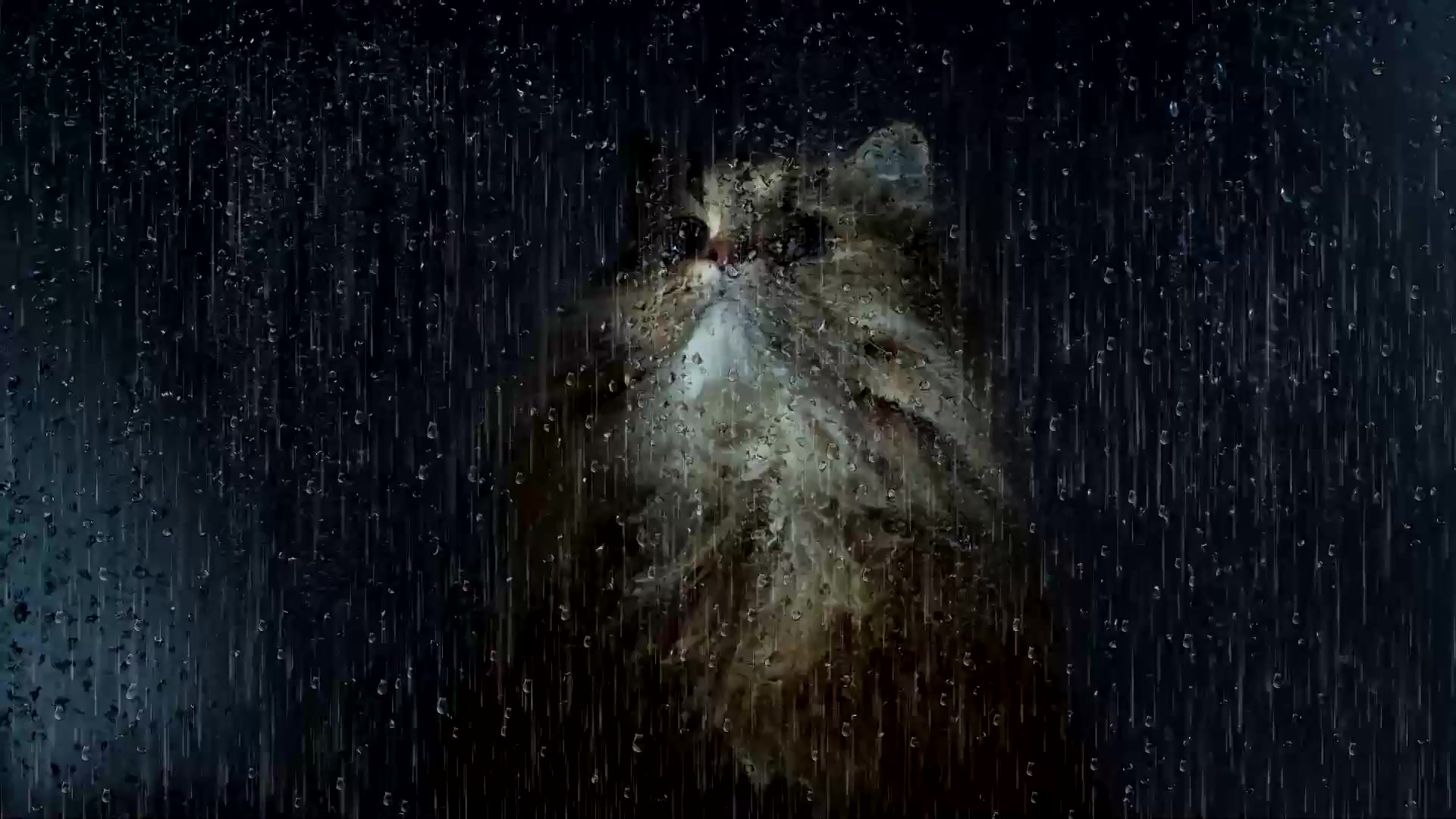 Rainy Window Cat Live Wallpaper