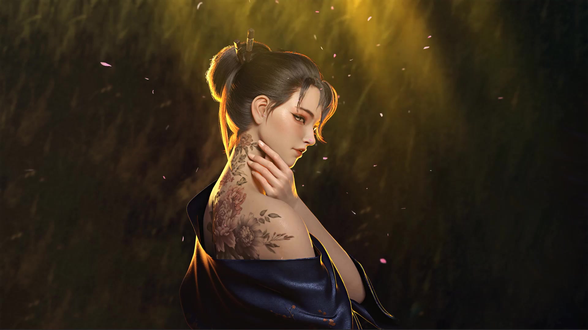 Backlight Girl Live Wallpaper