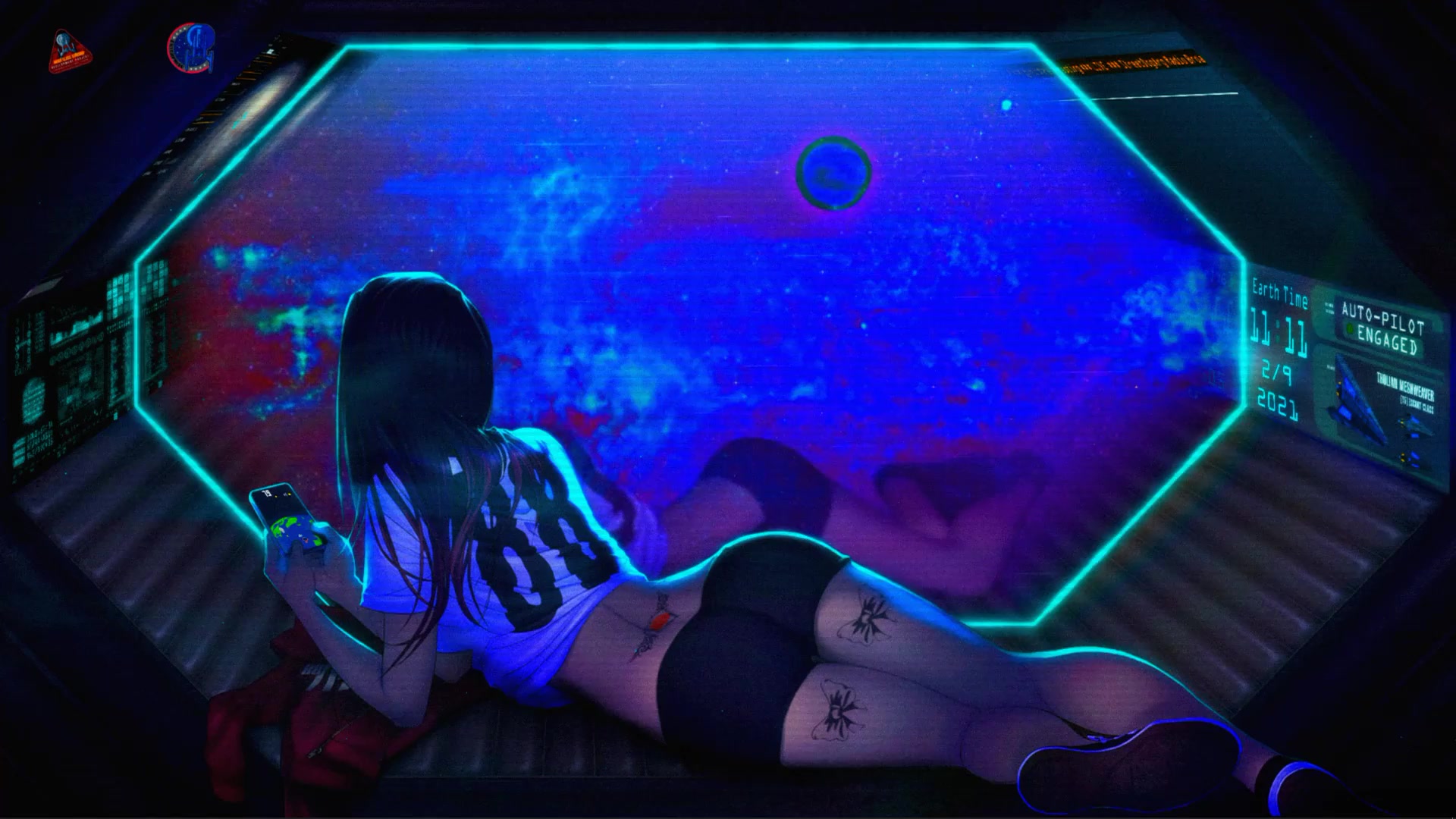 Cosmo Traveler Girl Live Wallpaper