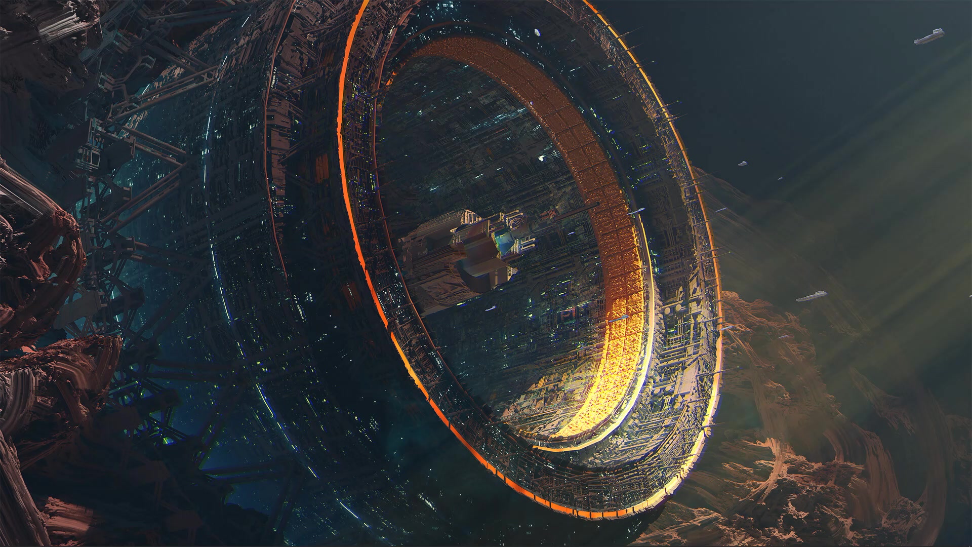 Space Ship Construction Fiction Live Wallpaper