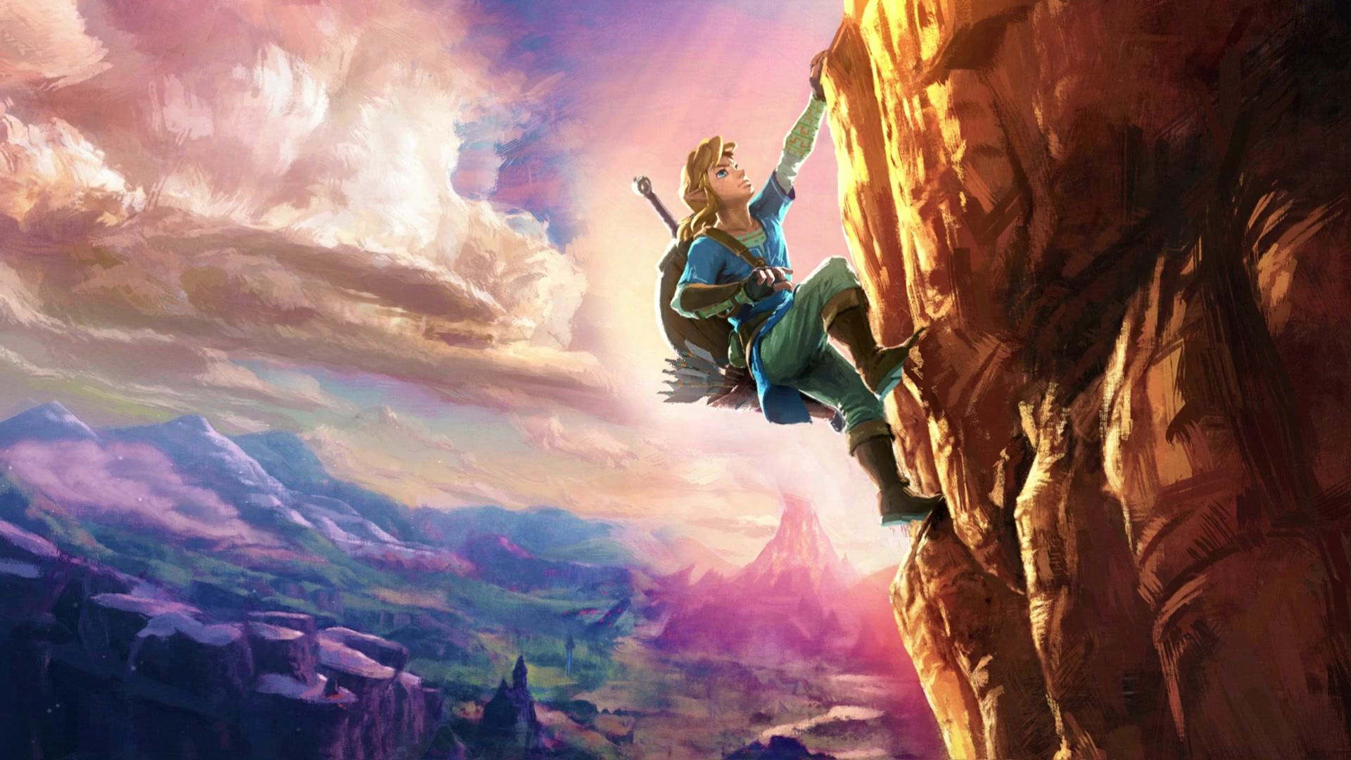 Zelda Link Climb Live Wallpaper