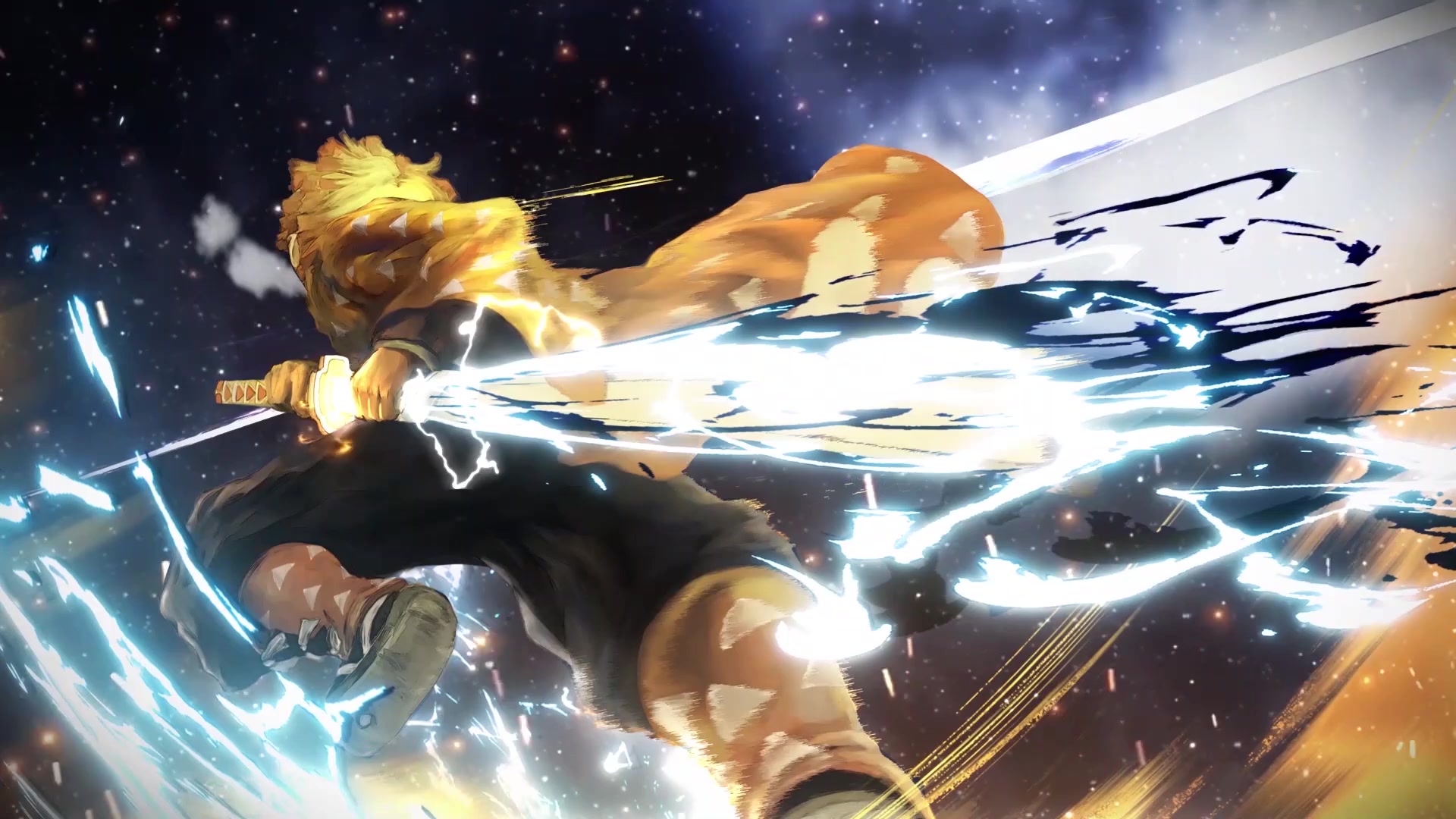 Zenitsu Charge Blade Live Wallpaper