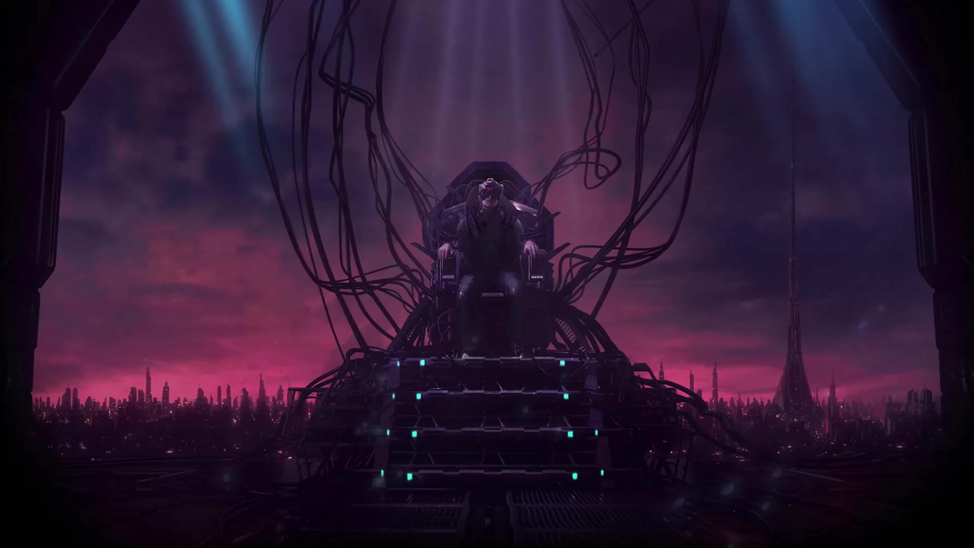 Virtual Nightmare, Neon Chrome game Live Wallpaper