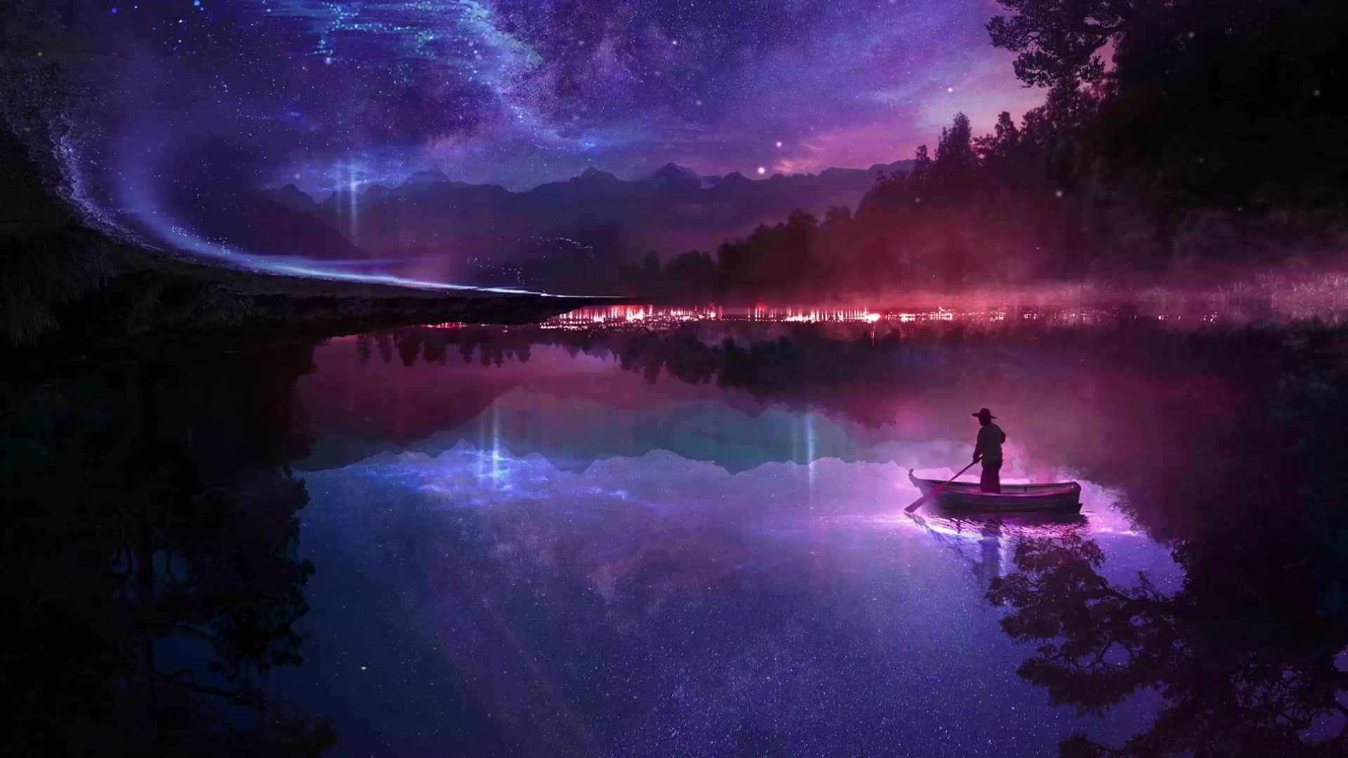 Starry Lake Live Wallpaper