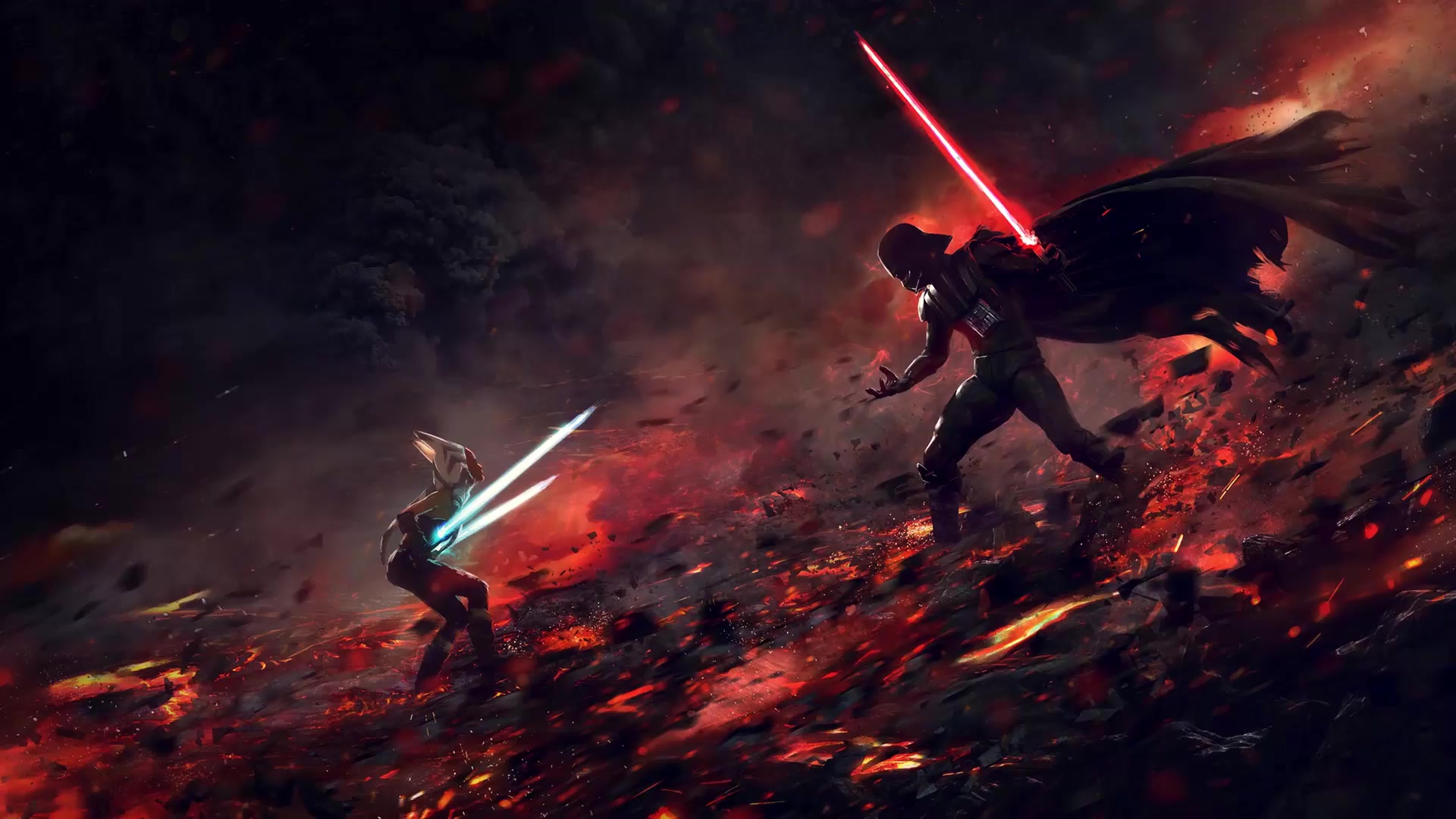 Darth Vader Lava Live Wallpaper
