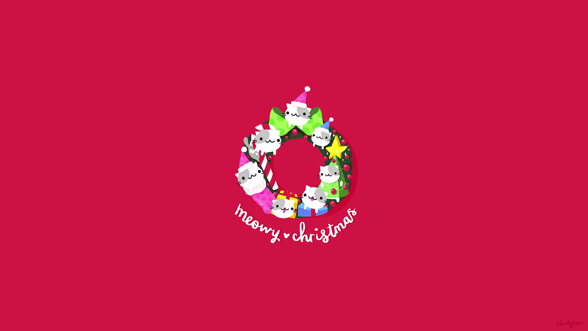 Cute Cats Christmas Live Wallpaper