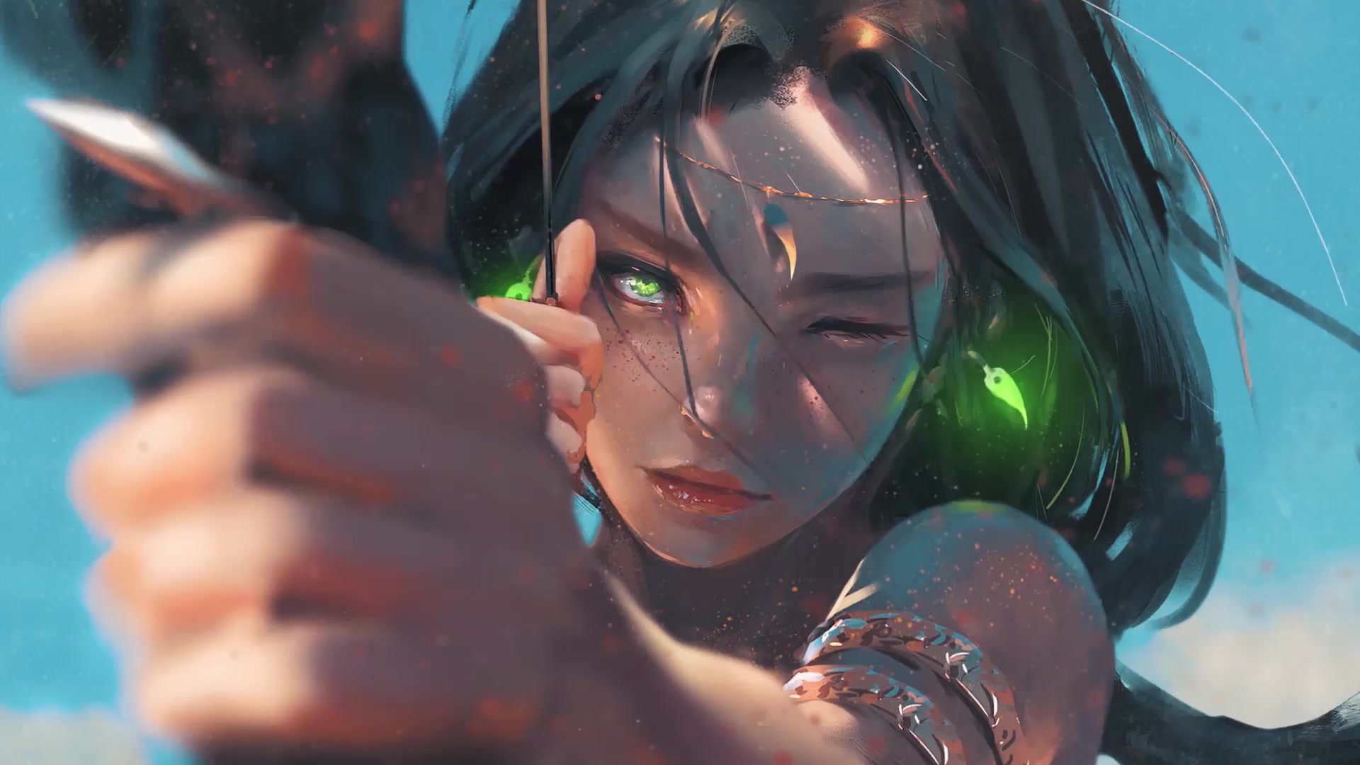 Fantasy, Elf, Archer, Comics, Ghostblade, Aeolian (Ghostblade) Live Wallpaper