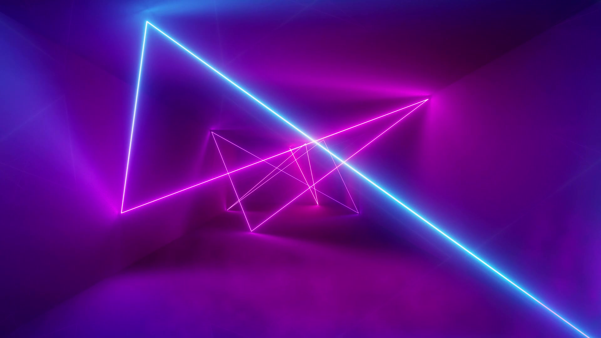 Hypnotic Neon Tunnel Live Wallpaper