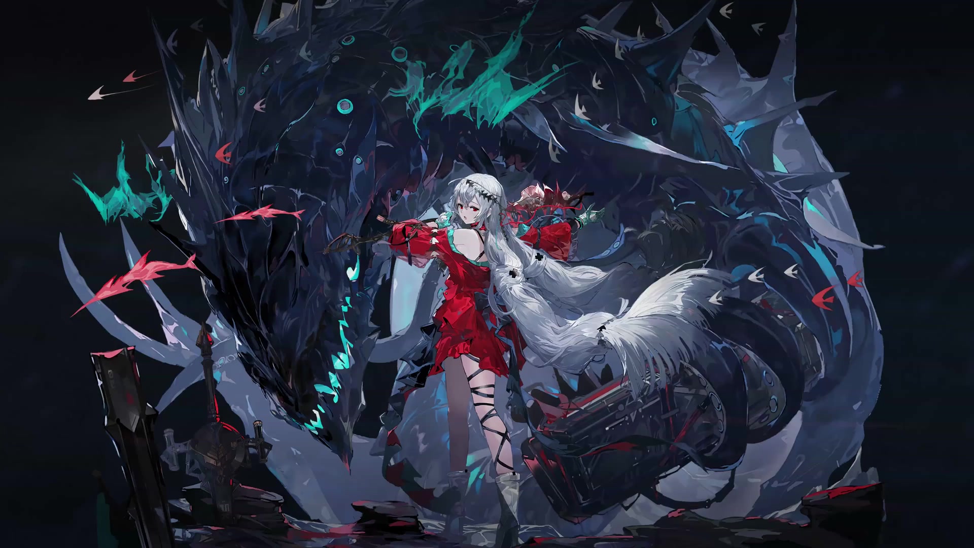 Skadi ArKnights Live Wallpaper