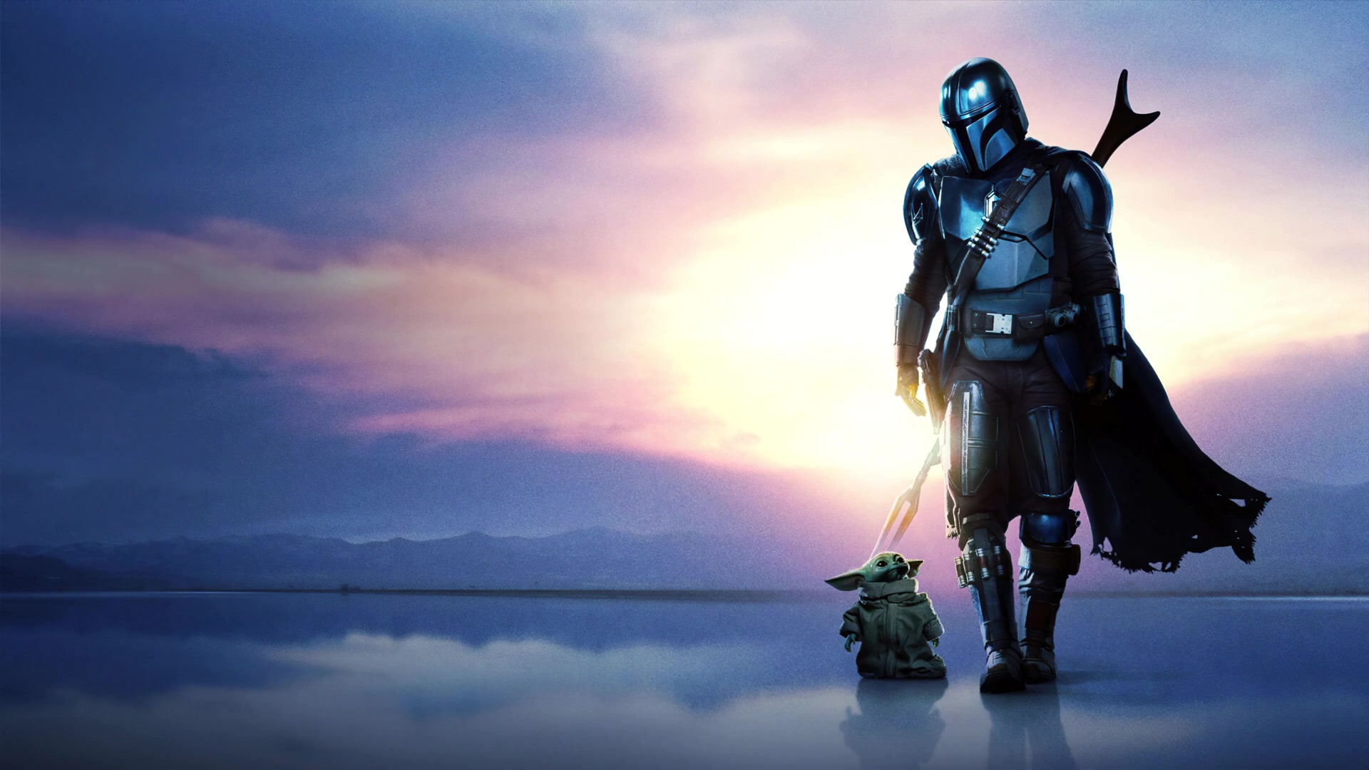 The Mandalorian and Baby Yoda Live Wallpaper
