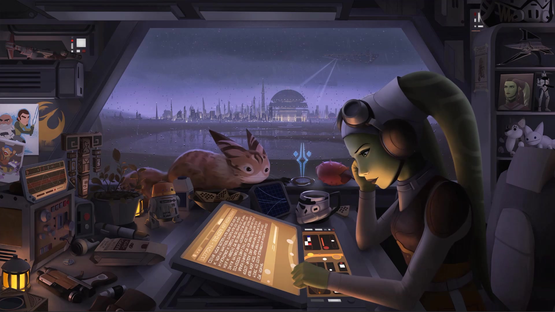 Star Wars Lofi Hera Live Wallpaper