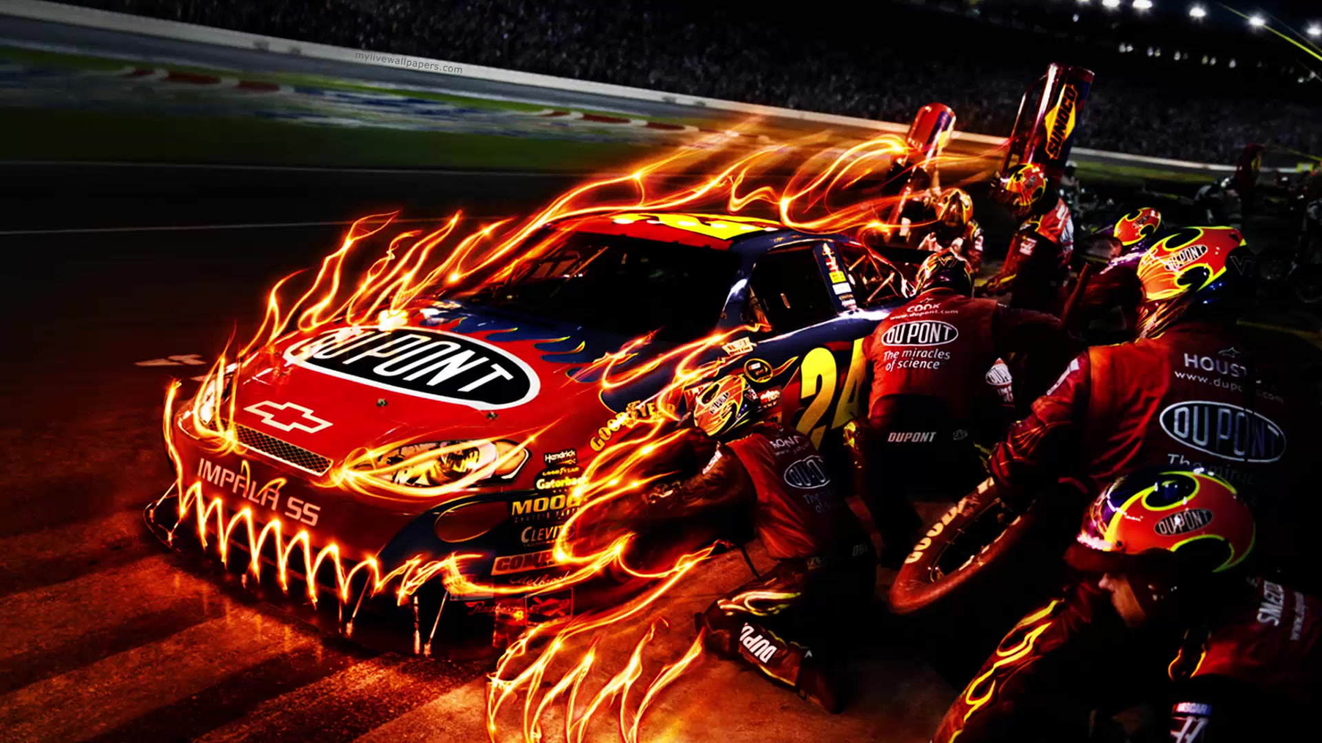 Monster Pit Stop Live Wallpaper
