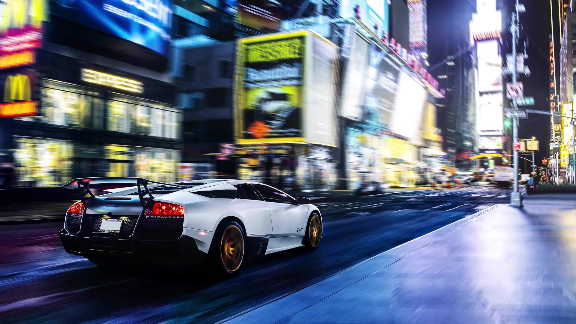 Lambo NYC Live Wallpaper