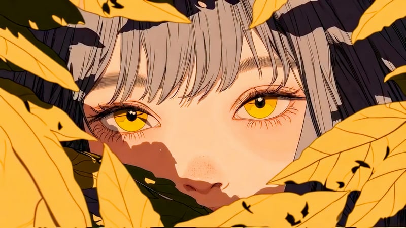 Golden Eyes in Autumn Live Wallpaper