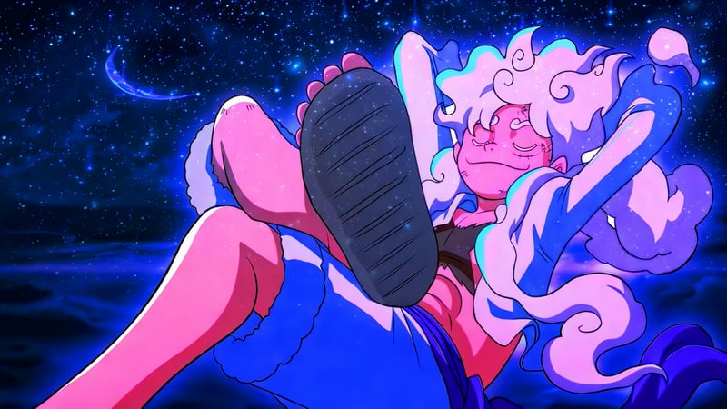 Luffy Relaxing Under Stars Live Wallpaper