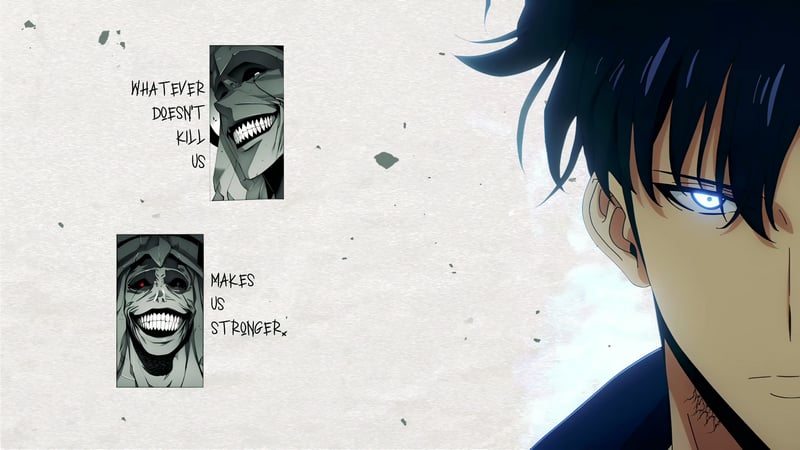 Solo Leveling Strength Quote Live Wallpaper