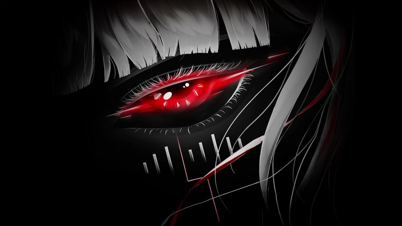 Red Anime Eye Live Wallpaper