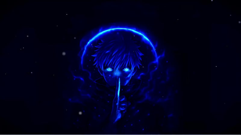 Satoru Gojo Neon Eyes Live Wallpaper