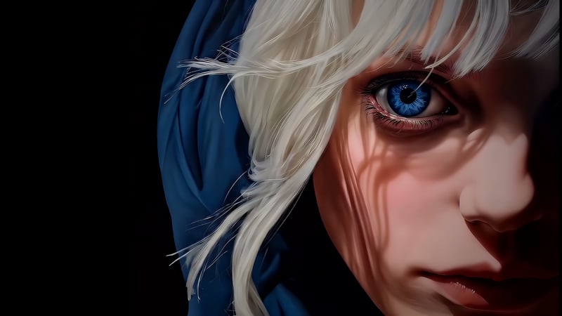 Blue-Eyed Girl Live Wallpaper
