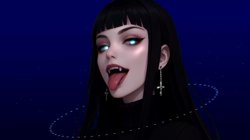 Gothic Vampire Girl Live Wallpaper