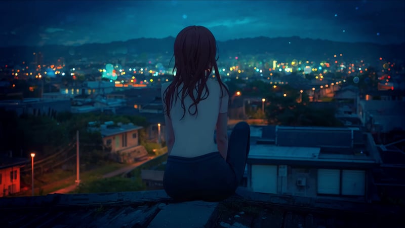 Lofi Night City Lights Scenery Live Wallpaper
