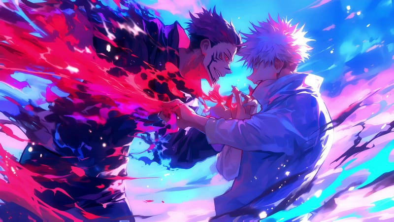 Jujutsu Kaisen - Gojo vs Sukuna Epic Clash Live Wallpaper