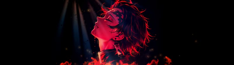 Demon Slayer - Tanjiro Kamado Fire Profile Live Wallpaper