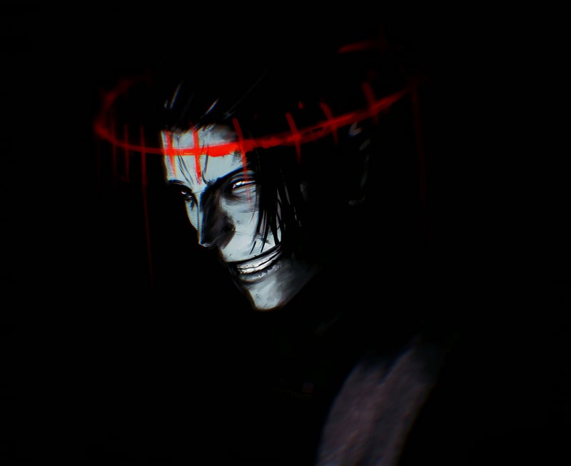 Jujutsu Kaisen: Kenjakus Red Halo Grin Live Wallpaper