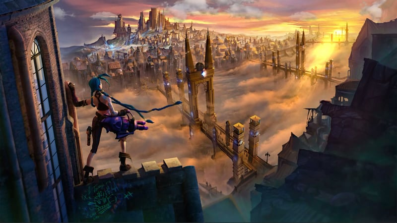 Arcane Jinx Over Piltover Video Wallpaper Live Wallpaper