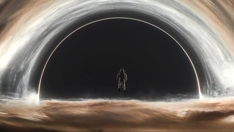 Astronaut And Black Hole Live Wallpaper