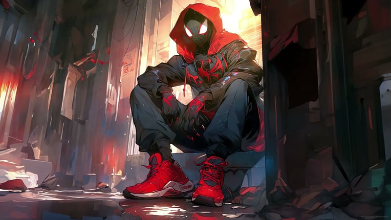 Cool Miles Morales Spider-Man 4K Live Wallpaper