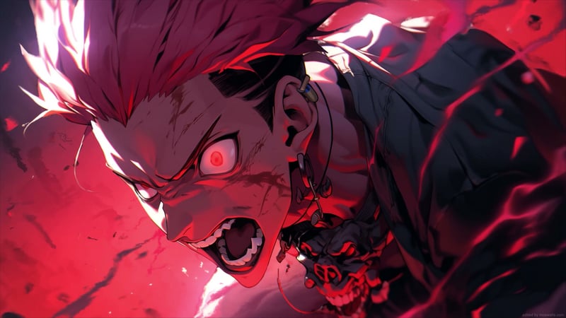 Sukuna Rage Jujutsu Kaisen 4K Live Wallpaper