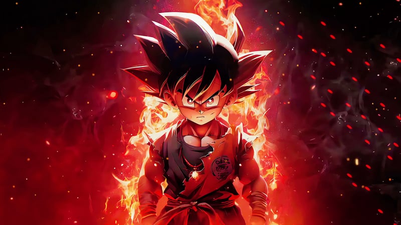 Kid Goku Energy Burst by Blooderscrew Live Wallpaper