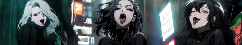 Goth Girls - Triple Monitor Live Wallpaper