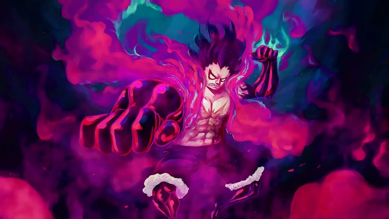 Serpentine Fury: Luffys Snakeman Live Wallpaper