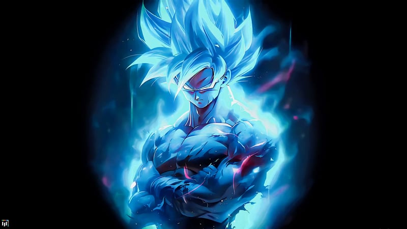 Goku Blue Glow - Live Wallpaper