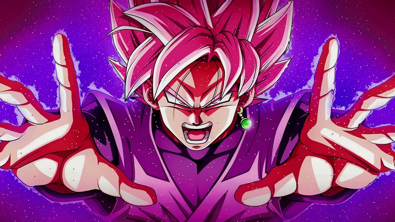 Rose Fury: Goku Black Live Wallpaper