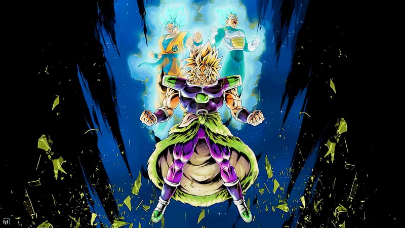 Broly VS Goku & Vegeta Live Wallpaper