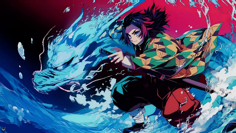 Tanjiro Kamado - Water Breathing Live Wallpaper